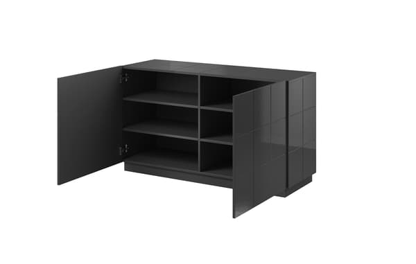 Cama Sideboard 2D REJA Graphite Grey Gloss/Graphite Grey Gloss