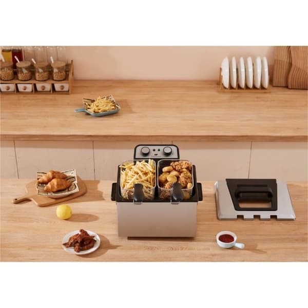 CONTINENTAL EDISON Deep Fryer - 5 L - 3 Baskets - CEFR5IN3P
