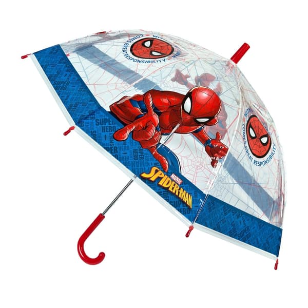 Spiderman Children's Umbrella 66 cm Blue/Red/Transparent