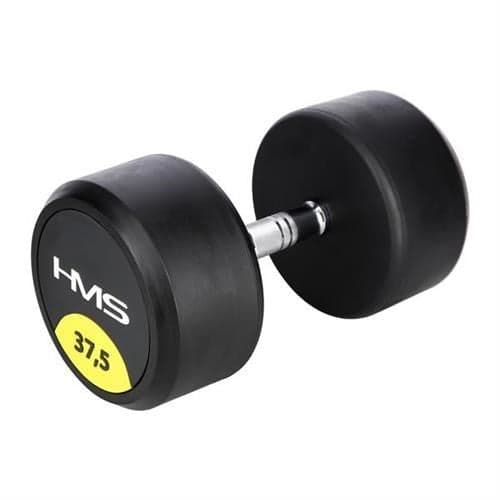 Rubberized Dumbbell 37.5 KG HMS HG PRO 37.5 for Strength Training