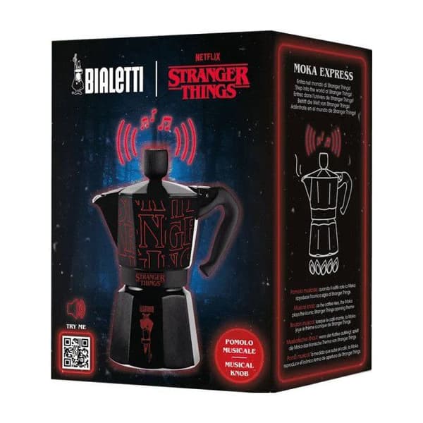 BIALETTI Moka Express Coffee Maker, 6 Cups, 270 ml, Stranger Things Collection
