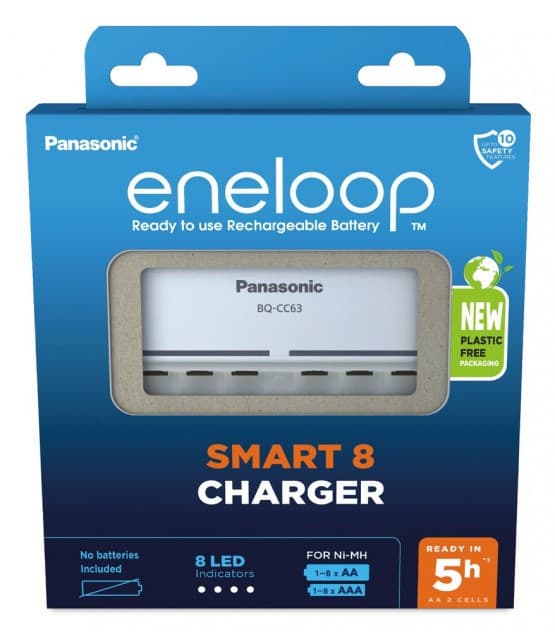 PANASONIC Eneloop Smart 8 Battery Charger BQ-CC63 (BQ-CC63E ERP)