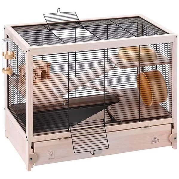 FERPLAST Hamster Cage HAMSTERVILLE Wood