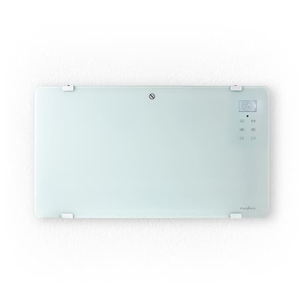 Nedis Smart Convector Heater 2000 W Wi-Fi Glass Front Panel White WIFIHTPL20FWT