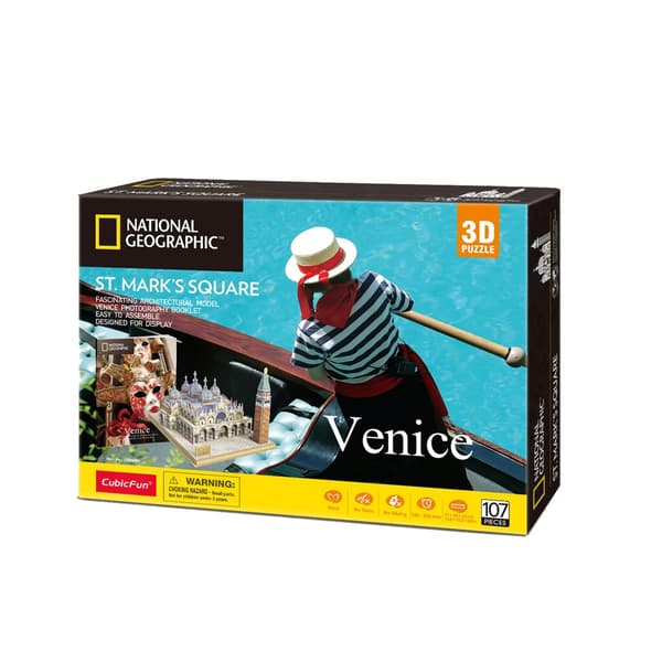 Cubic Fun National Geographic 3D Puzzle St. Mark's Square 107 Pieces