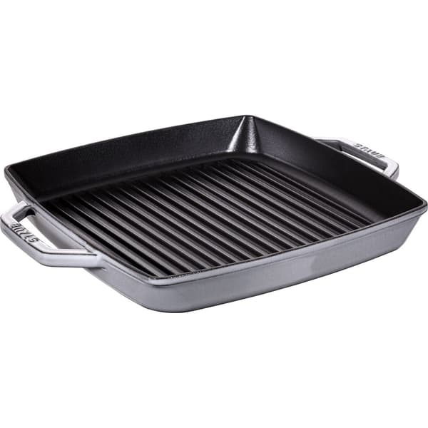 Staub Grill Pan 33 cm Induction Graphite Grey