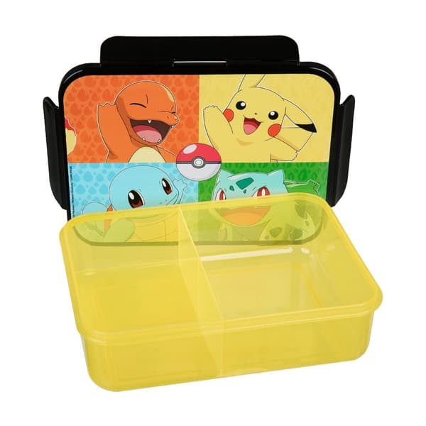 Pokémon Lunchbox Black/Yellow with Two Compartments