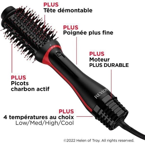 REVLON One Step Volumizer Plus Blow Dryer Brush - RVDR5298 - Removable Head