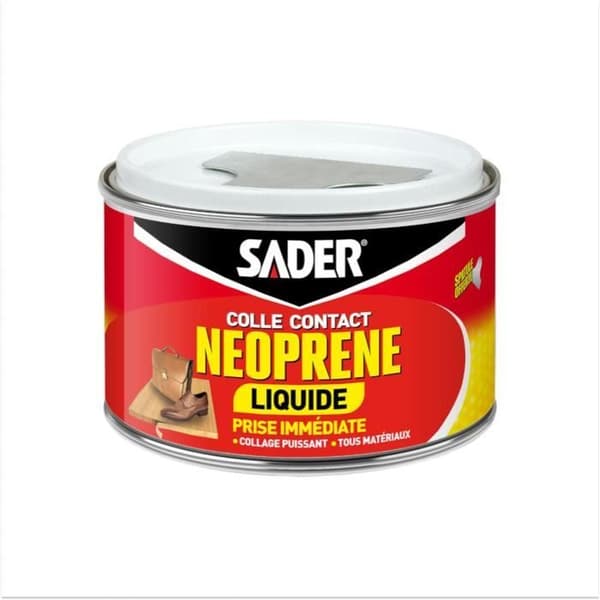 SADER Extra Strong Liquid Neoprene Contact Adhesive - All Materials - Immediate Bond - 250 ml Box