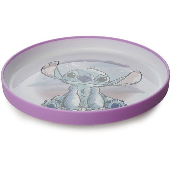 LARGE LILO & STITCH NON-SLIP PLATE - Microwave Safe