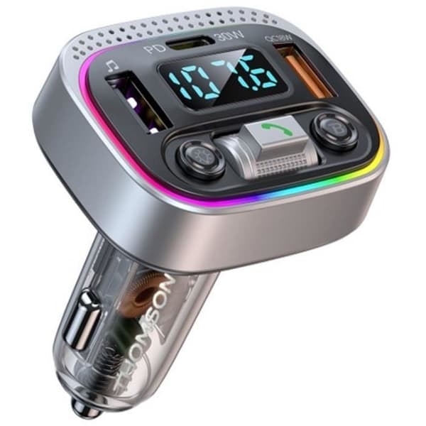 THOMSON Bluetooth FM Transmitter V5.4 - 12/24V - 48W - QC 3.0 & PD 30W