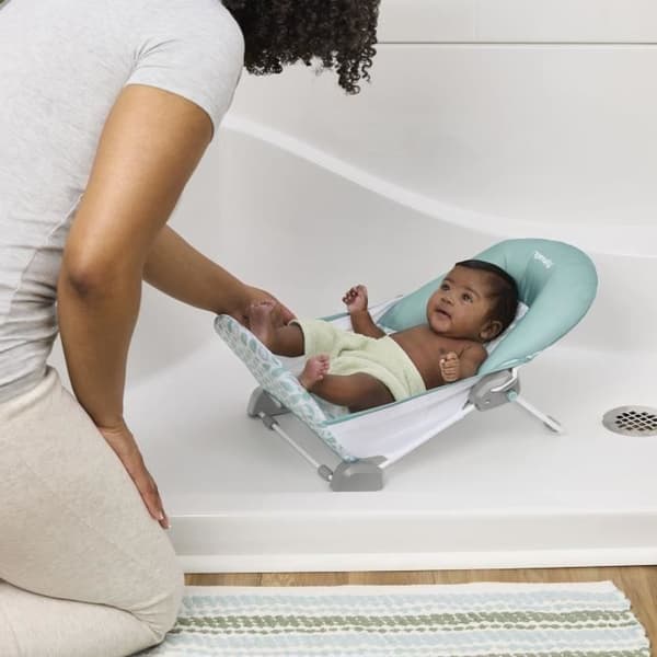Ingenuity Foldable Baby Bath Seat - Green - 2 Position
