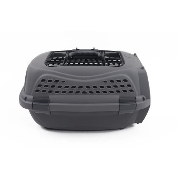 M.PETS ECO GIRO Cat Carrier Plastic Cage Size S Grey