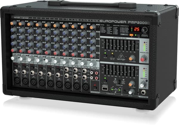 Behringer PMP2000D Powered Mixer with 2000 Watts and Multi-FX Processor