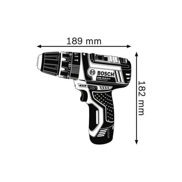 BOSCH GSB 12V-15 Cordless Impact Drill Driver - Compact Design - 06019B690E