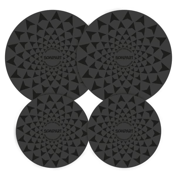 Scanpart Speed ​​Induction Mat Set 2x20/2x26 cm Black
