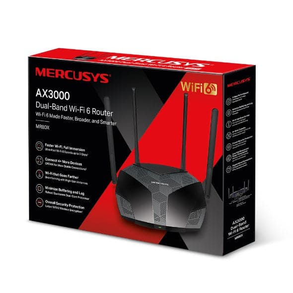 Mercusys AX3000 Dual-Band Wi-Fi 6 Router
