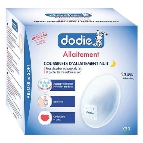 Dodie Breastfeeding Nighttime Nursing Pads 30 Pads