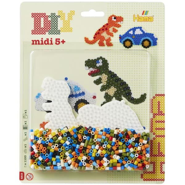 Hama Iron-on Beads Midi Dino 1100 Pieces