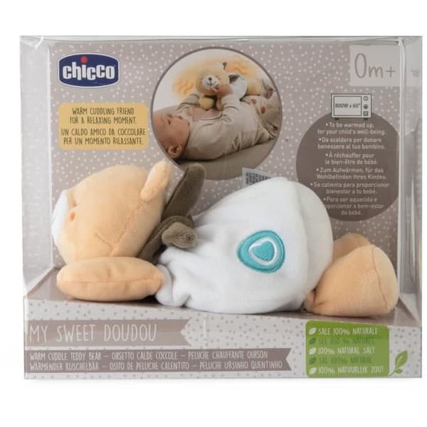 CHICCO Heated Teddy Bear - Beige - From Birth