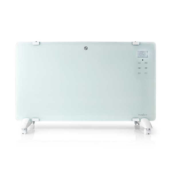 Nedis Smart Convector Heater 2000 W Wi-Fi Glass Front Panel White WIFIHTPL20FWT