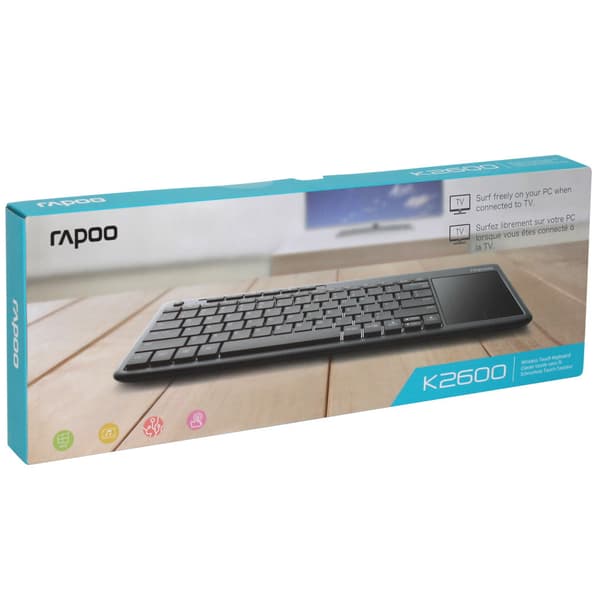 Rapoo Keyboard Touchpad Grey 2600