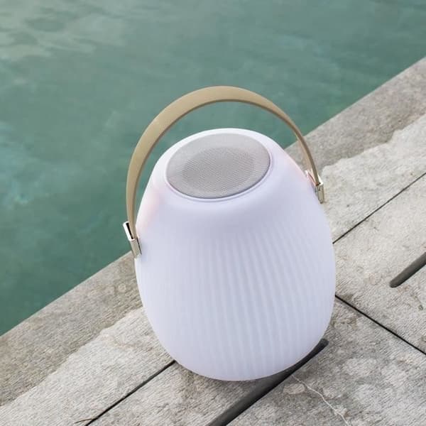 Wireless Bluetooth Speaker Lamp - LUMISKY - MINI MAY PLAY - H23 cm - Dimmable White and Multicolor LED