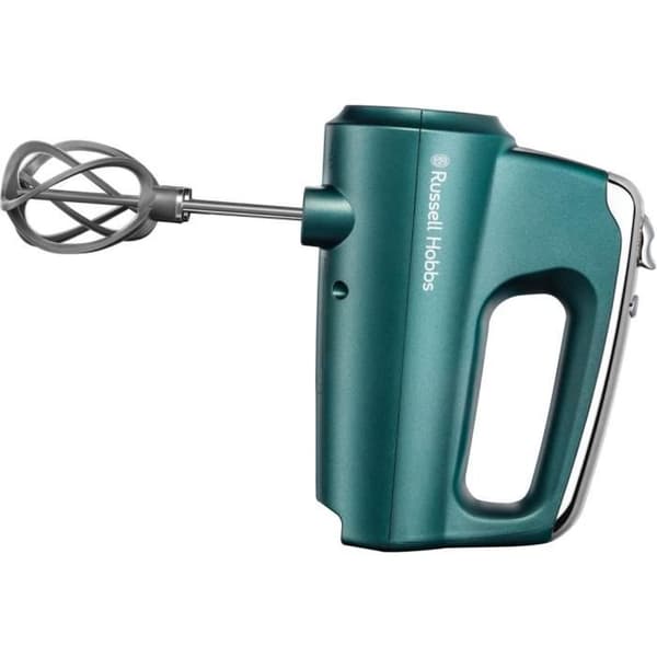 Russell Hobbs Swirl Mixer - 5 Speeds - Turbo Function - Dough Hook - Whisks - Turquoise