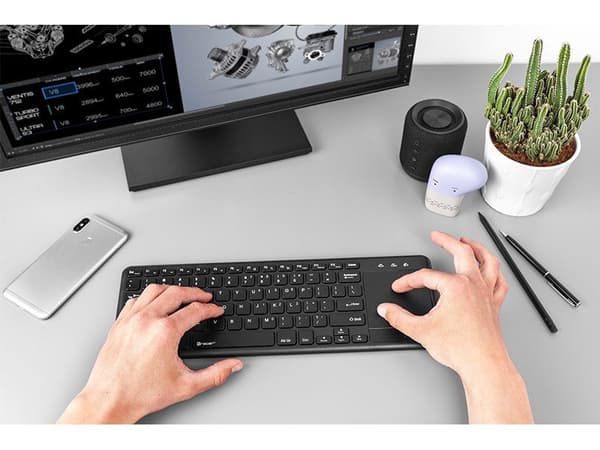 Tracer TRAKLA46367 Keyboard Wireless RF Black with Touchpad for Windows