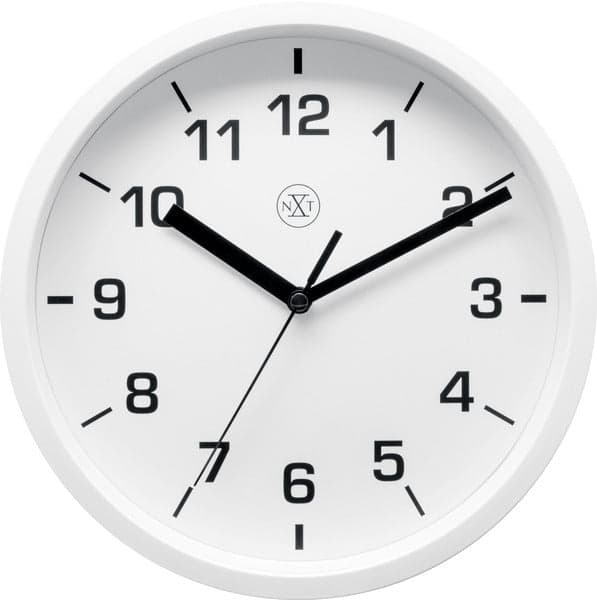 NeXtime Wall Clock NX-7321WI Ø 20 cm Plastic White, White Dial
