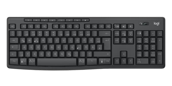 Logitech MK370 Combo for Business - Wireless Keyboard and Mouse Set - Bluetooth LE - QWERTZ - German - Graphite (920-012065)