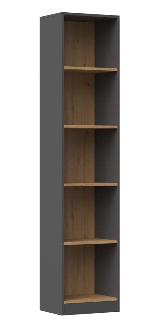 Topeshop R40 Office Bookcase Anthracite/Artisan Oak