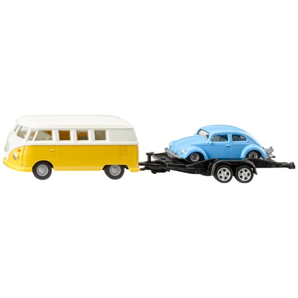 Siku 2567 VW T1 + Trailer and VW Beetle