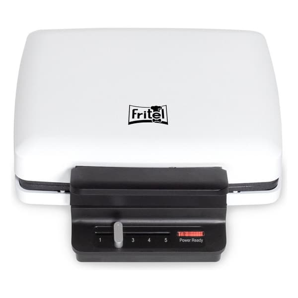 Fritel WA1230 Compact Waffle Maker White/Black - For Traditional Belgian Waffles