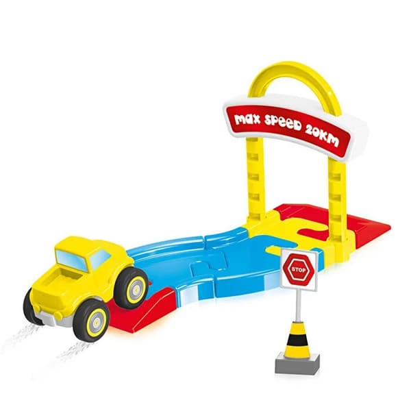 Dolu Blocks Road Track Playset 30-piece