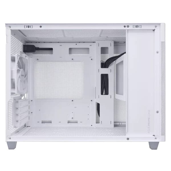 ASUS AP201 Prime Case TG - White MicroATX PC Case
