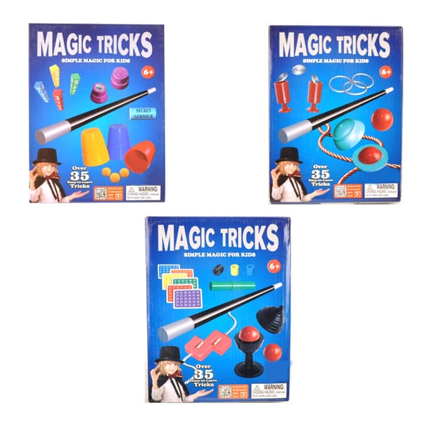 Magic Tricks Assorted Tricks Set - 35 Tricks for Ages 6+