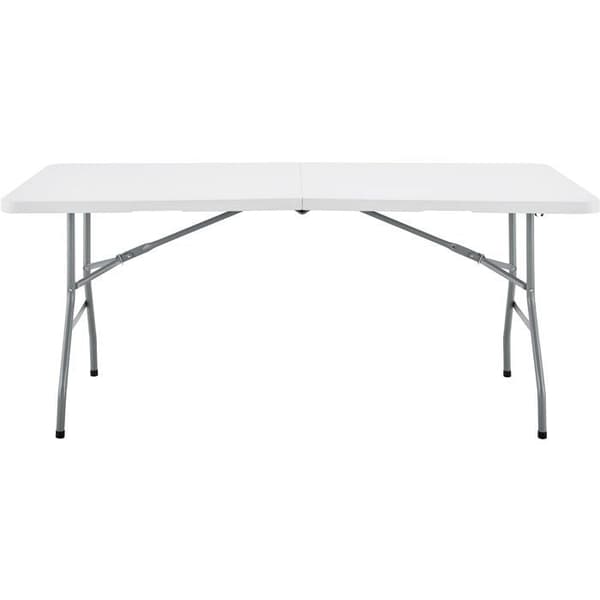 Folding Reception Table - TERRANOVA - White - Seats 8 - 180x74xH73.5 cm