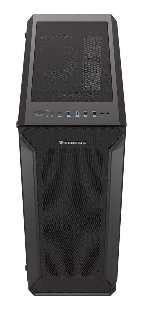 Genesis Irid 505 Midi Tower Black Computer Case