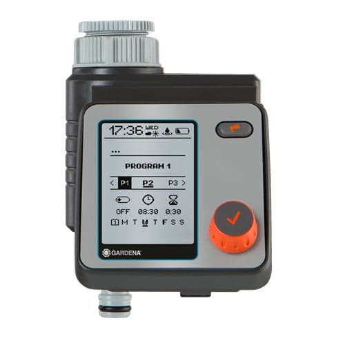 GARDENA Master Irrigation Controller with Water Stop for 26.5 mm and 33.3 mm Threads (01892-20)