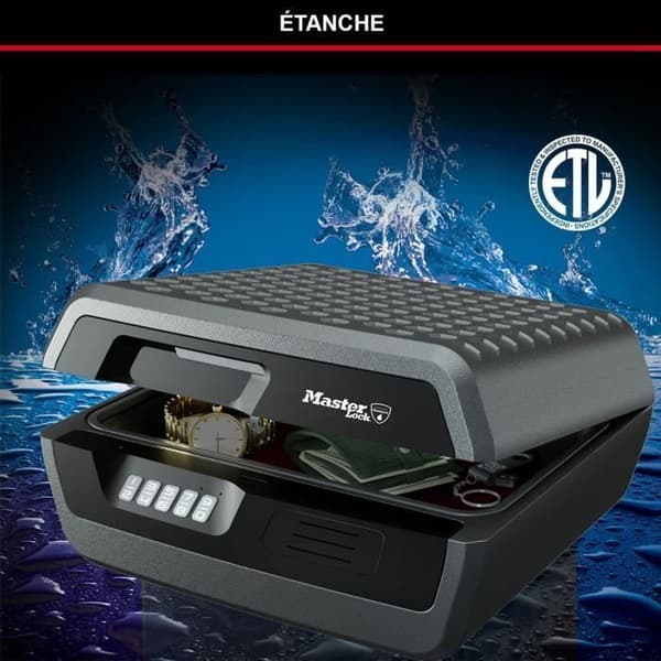 Master Lock Fireproof Safety Case - Waterproof - Large 10 L - Electronic Combination - Model CHW30300EURHRO