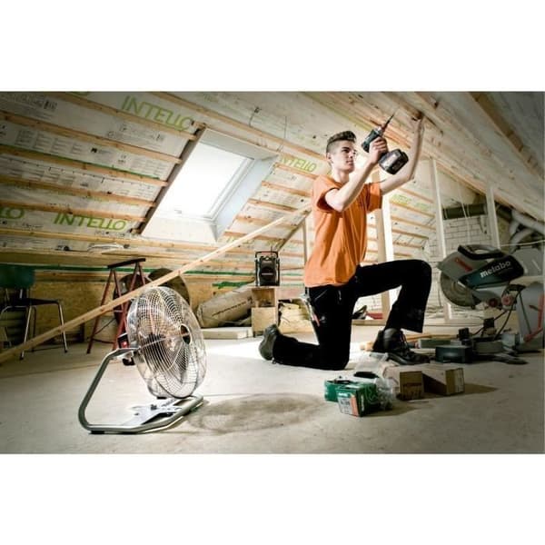 METABO AV 18 Cordless Fan - 18V - 3 Speed Settings - Remote Control - Grey