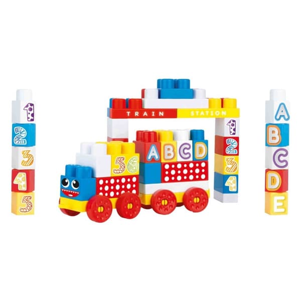 Dolu Block Train with 50 Blocks for Children from 12 Months