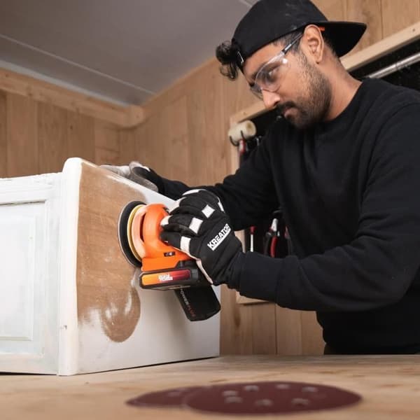 DUAL POWER POWDP50400 20V Cordless Random Orbital Sander Ø125 - Variable Speed