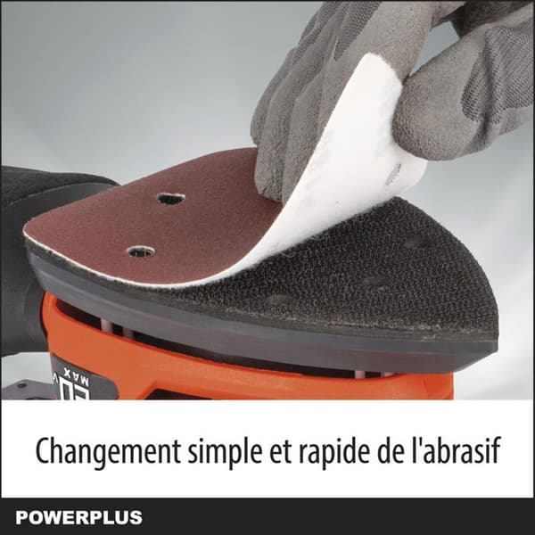20V Cordless Multi-Function Sander - DUAL POWER POWDP50200 - Orange