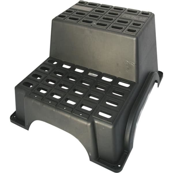 MGI Double Plastic Step Stool - Wide and Stable - 62 x 52 x 38 cm