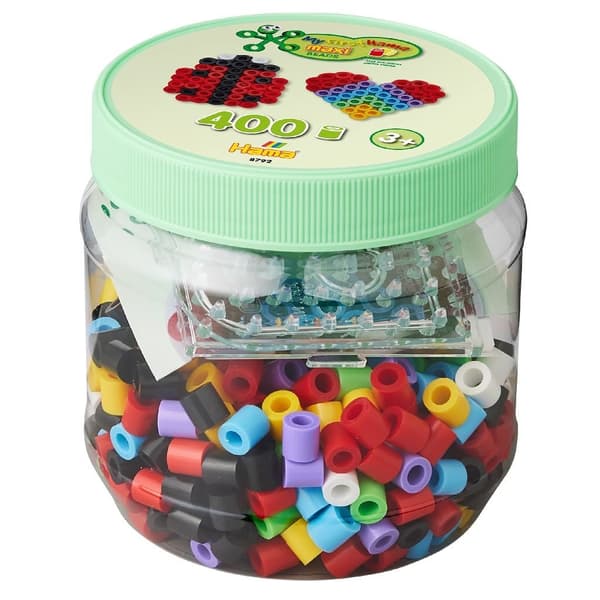 Hama Iron-on Beads Maxi Jar 400 Pieces for Children 3+