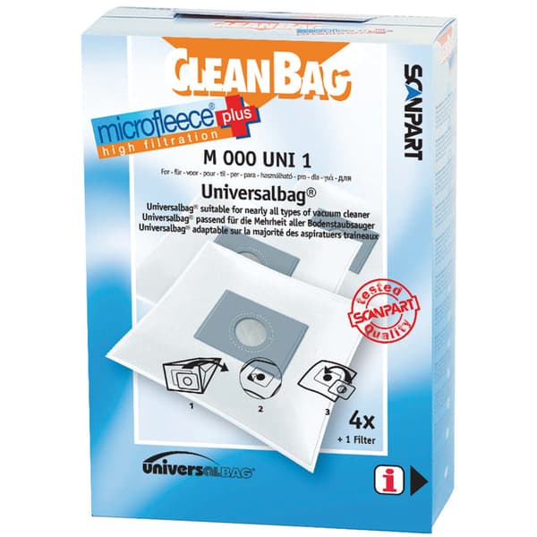 Rowenta 2682200001 M000uni1 Universal Micro Dust Bag