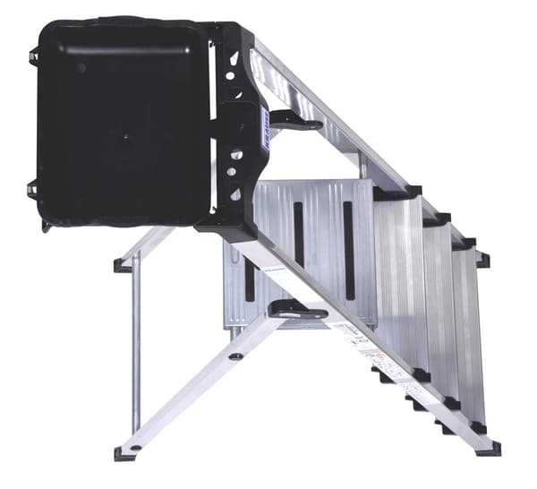 Krause Secury Folding Ladder Silver