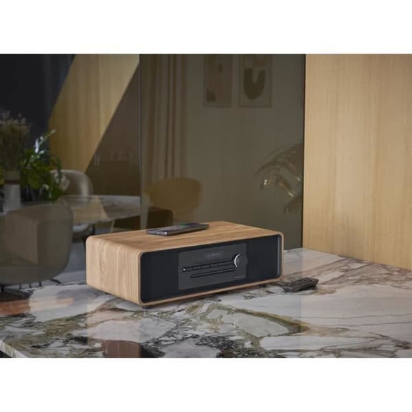 THOMSON Bluetooth Micro Hi-Fi System - Wood/Black - FM/DAB+/CD/MP3/USB - 60W, LCD Display, Remote Control